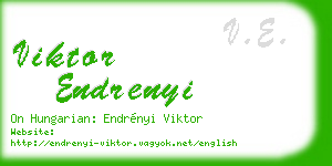 viktor endrenyi business card