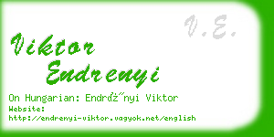 viktor endrenyi business card